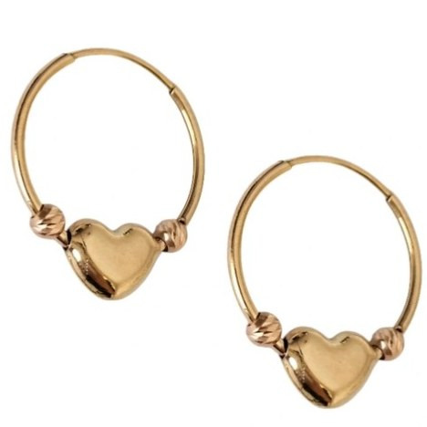 گوشواره طلا 18عیار قلب ملیسا 1.270گرم