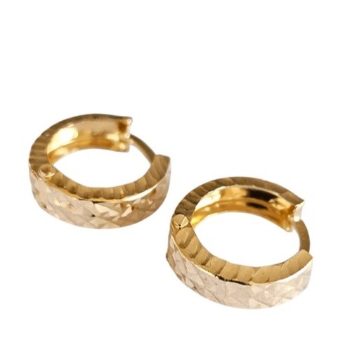 گوشواره طلا 18 عیار امگا تراش 1.900گرم