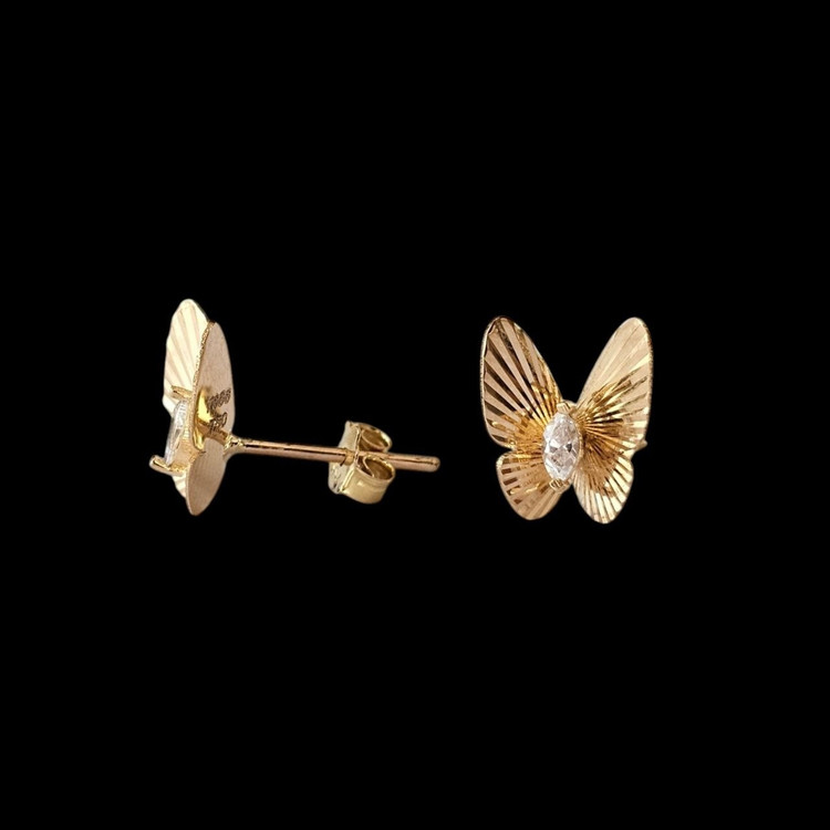 گوشواره طلا 18عیار پروانه سلنا 1.620گرم