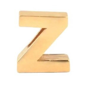 پلاک طلا 18عیار حرف Z سه بعدی 0.280گرم