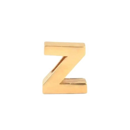 پلاک طلا 18عیار حرف Z سه بعدی 0.280گرم