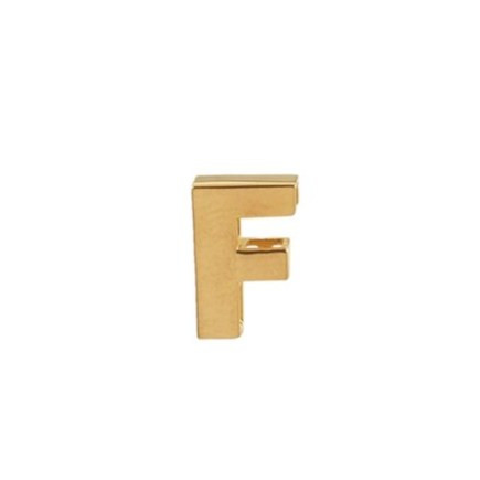 پلاک طلا 18عیار حرف F سه بعدی 0.260گرم