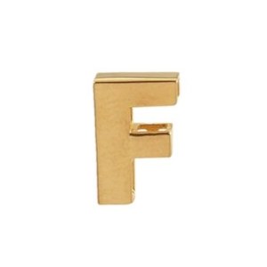 پلاک طلا 18عیار حرف F سه بعدی 0.260گرم