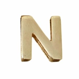 پلاک طلا 18عیار حرف N سه بعدی 0.340گرم