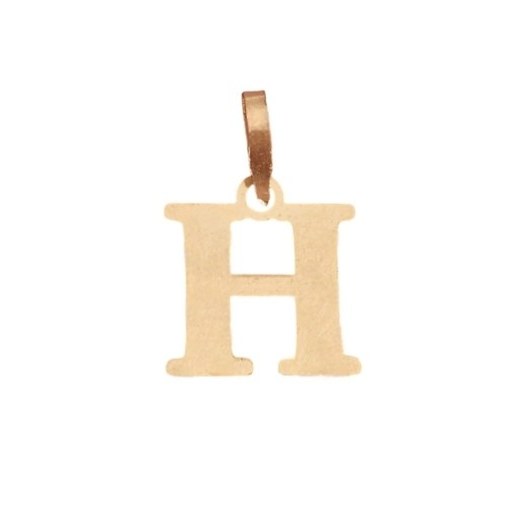 آویز طلا 18عیار حرف H آینه ای 0.210گرم
