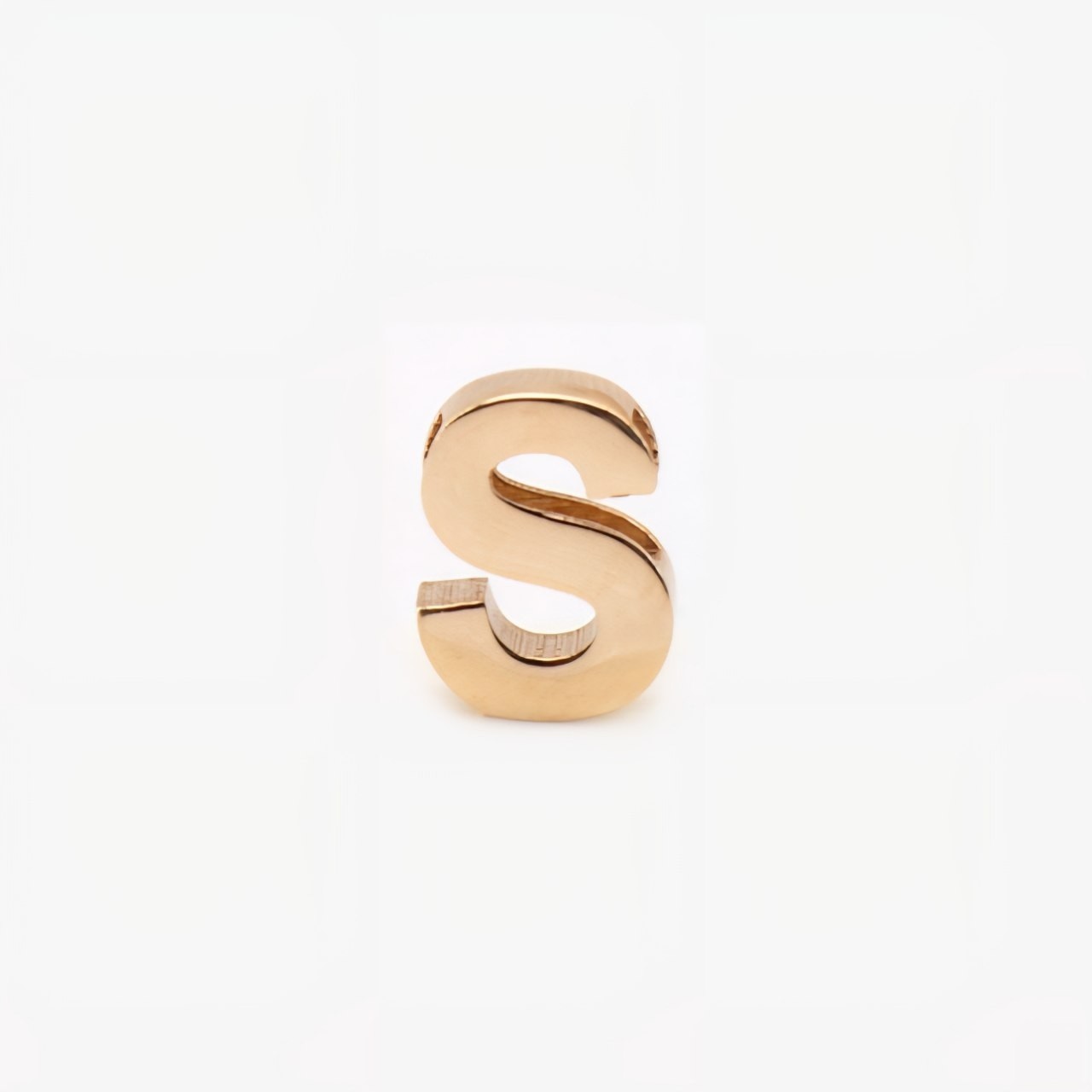 آویز طلا 18عیار حرف S سه بعدی 0.290گرم