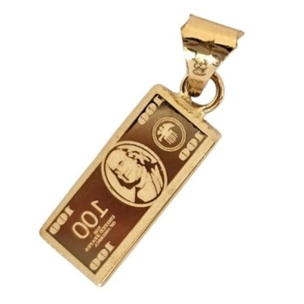آویز طلا 18عیار شمش دلار 0.870گرم