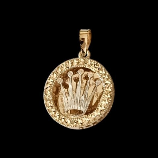 آویز طلا 18عیار تاج رولکس 2.890گرم
