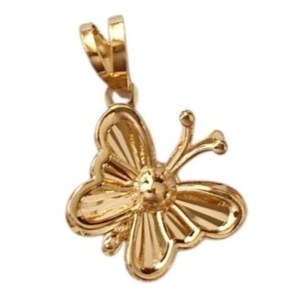 آویز طلا 18عیار پروانه شایلین 0.890گرم