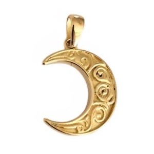 آویز طلا 18 عیار ماه سرنا 0.910گرم