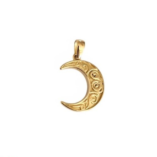 آویز طلا 18 عیار ماه سرنا 0.910گرم