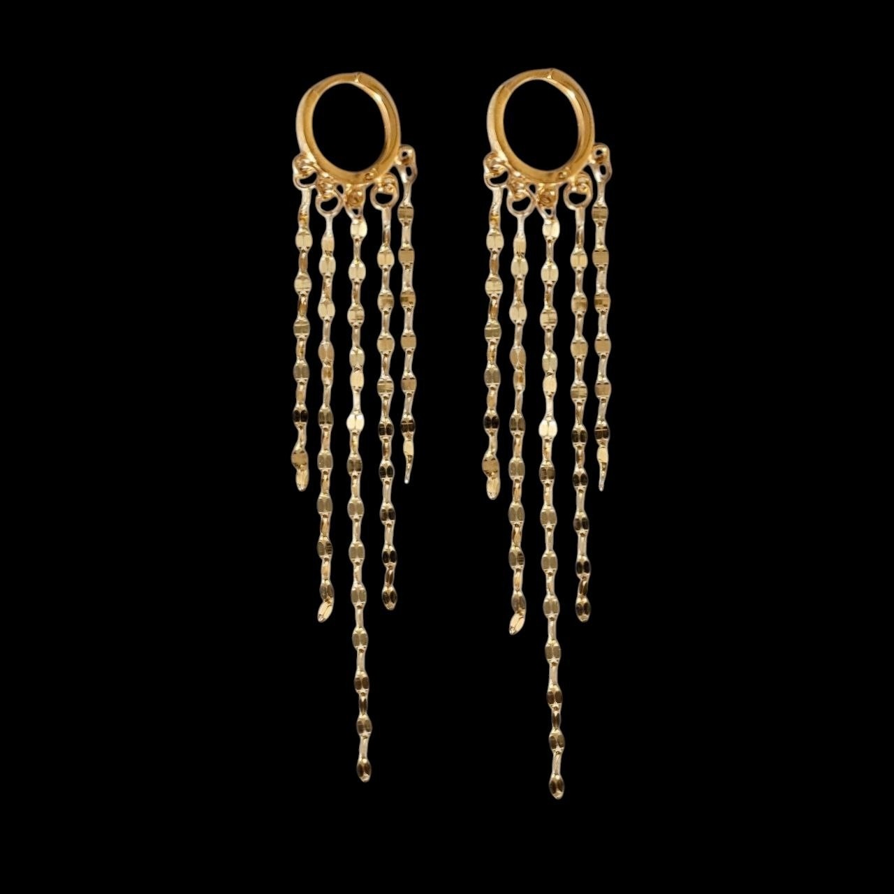 گوشواره طلا 18عیار استارز آبشاری 1.080گرم