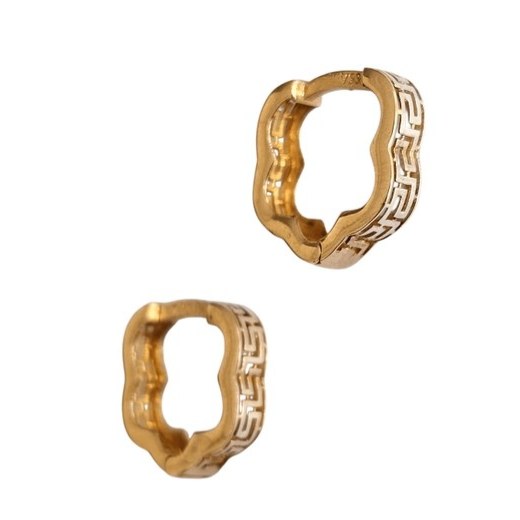 گوشواره طلا 18عیار گل ورساچه 1.390گرم