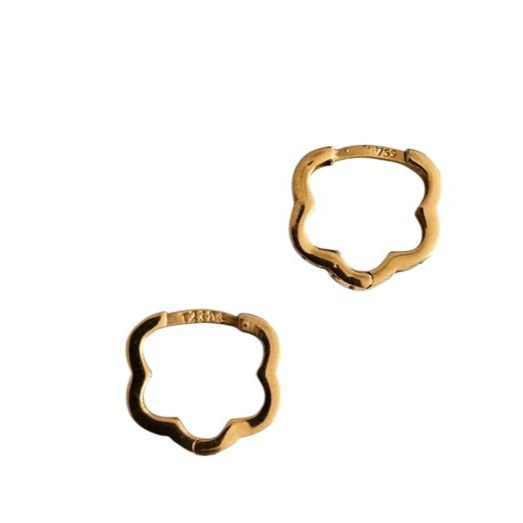 گوشواره طلا 18عیار گل ورساچه 1.390گرم