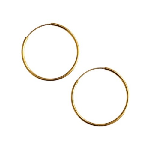 گوشواره طلا 18عیار حلقه ای پانکی 1.820گرم