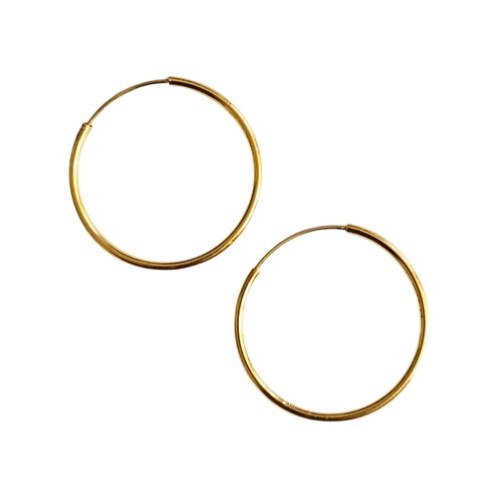 گوشواره طلا 18عیار حلقه ای پانکی 0.970گرم