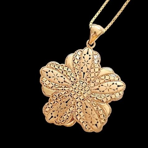 آویز طلا 18عیار شکوفه گیلاس 2.4گرم