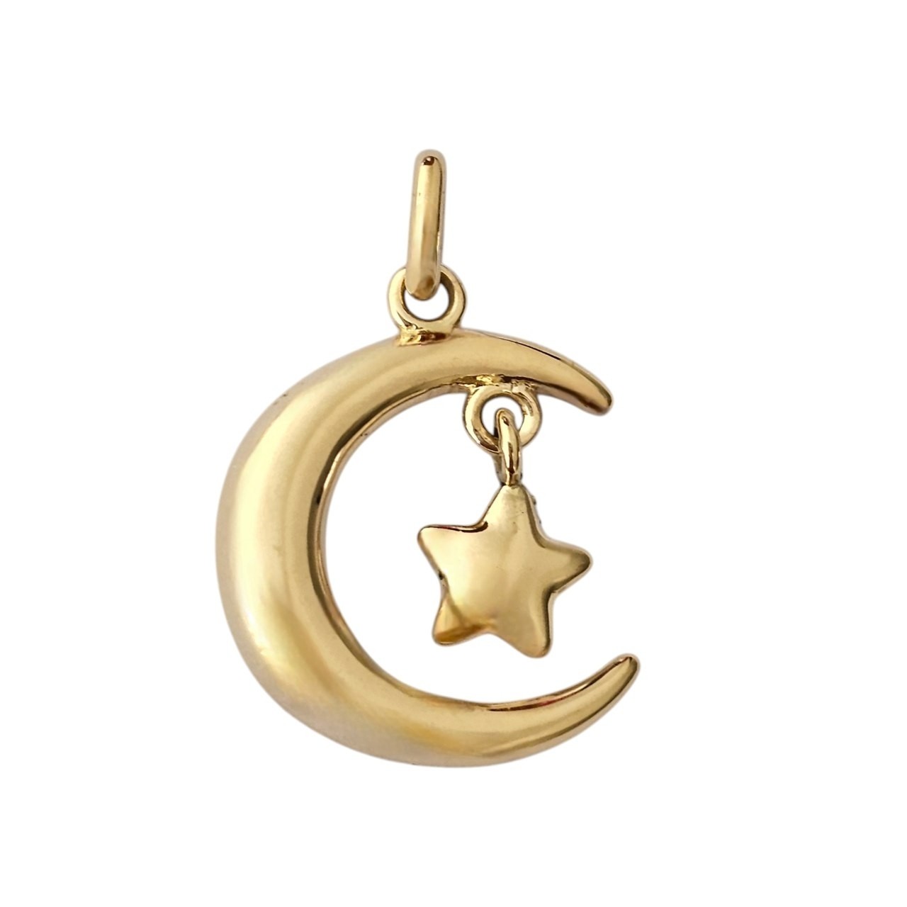 آویز طلا 18عیار ماه و ستاره 1.370گرم