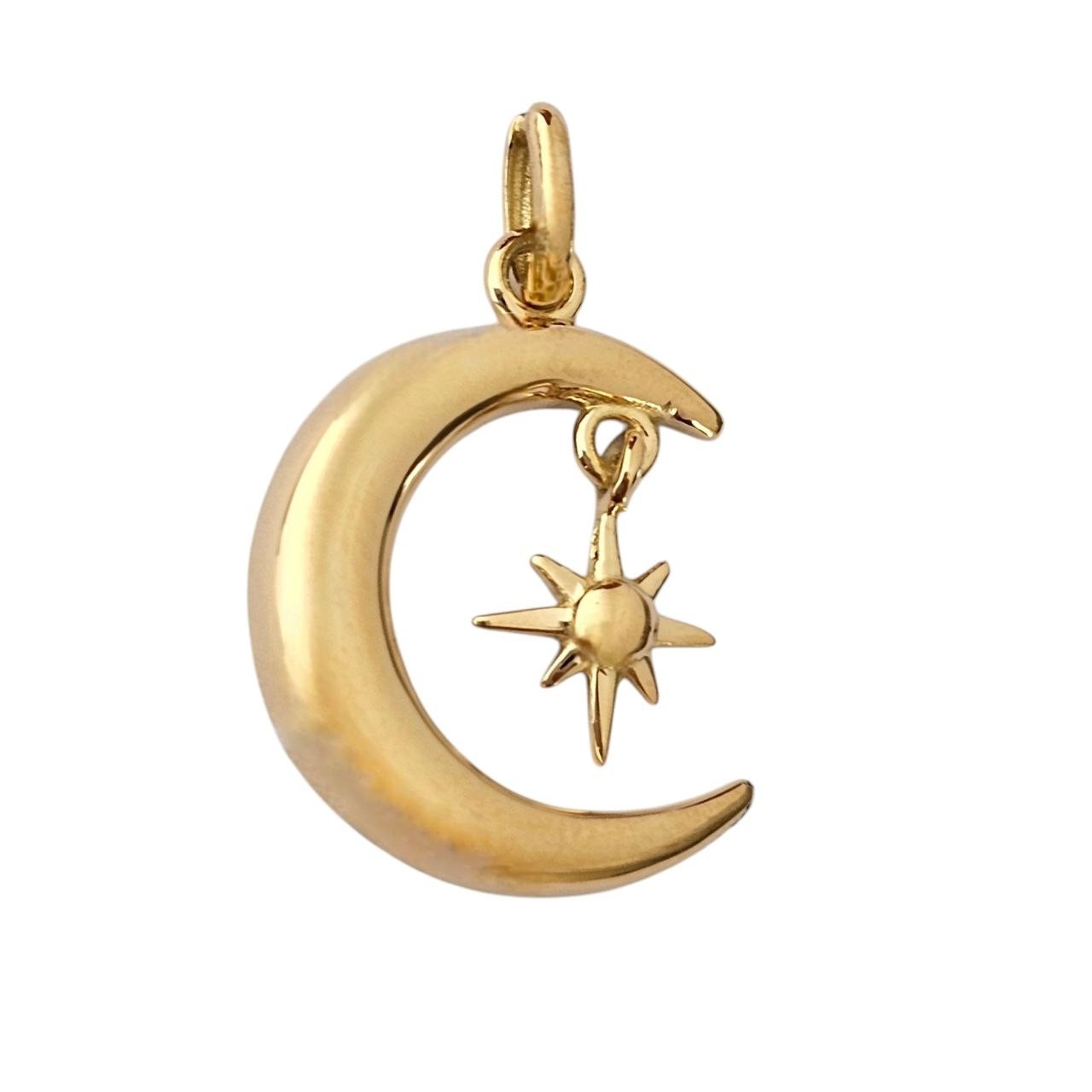 آویز طلا 18عیار ماه پلاریس 1.400گرم
