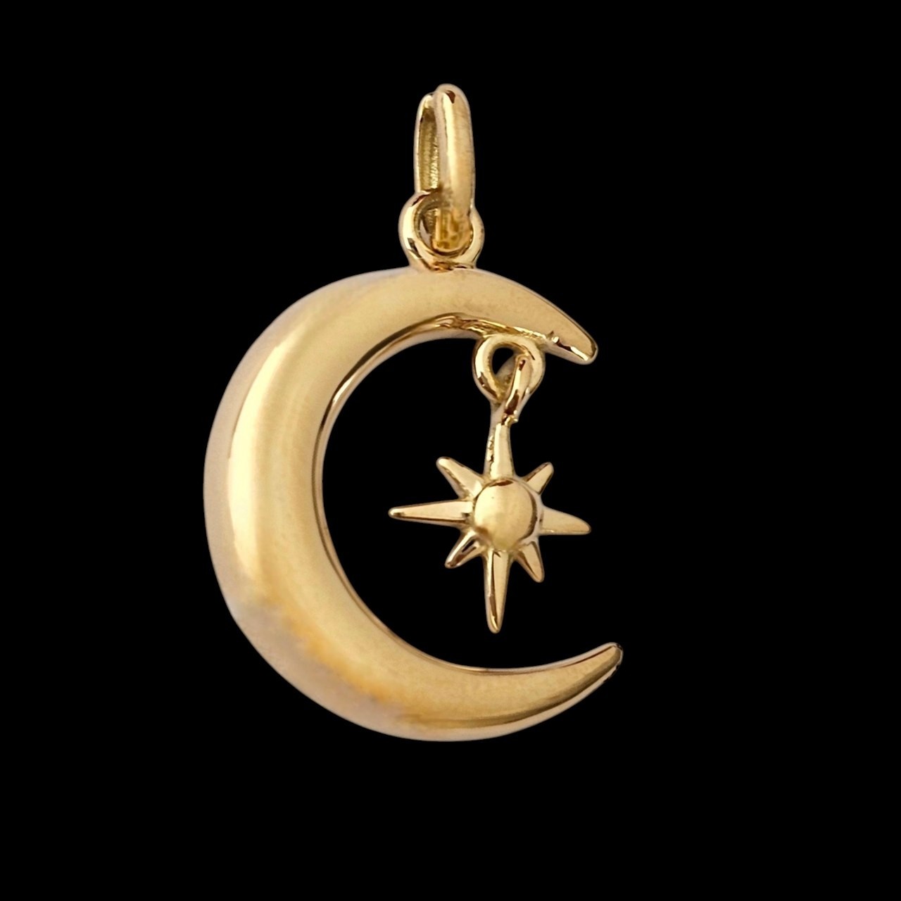 آویز طلا 18عیار ماه پلاریس 1.400گرم