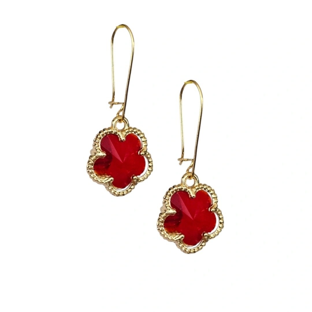 گوشواره طلا 18عیار دراپ هوپر 0.230گرم