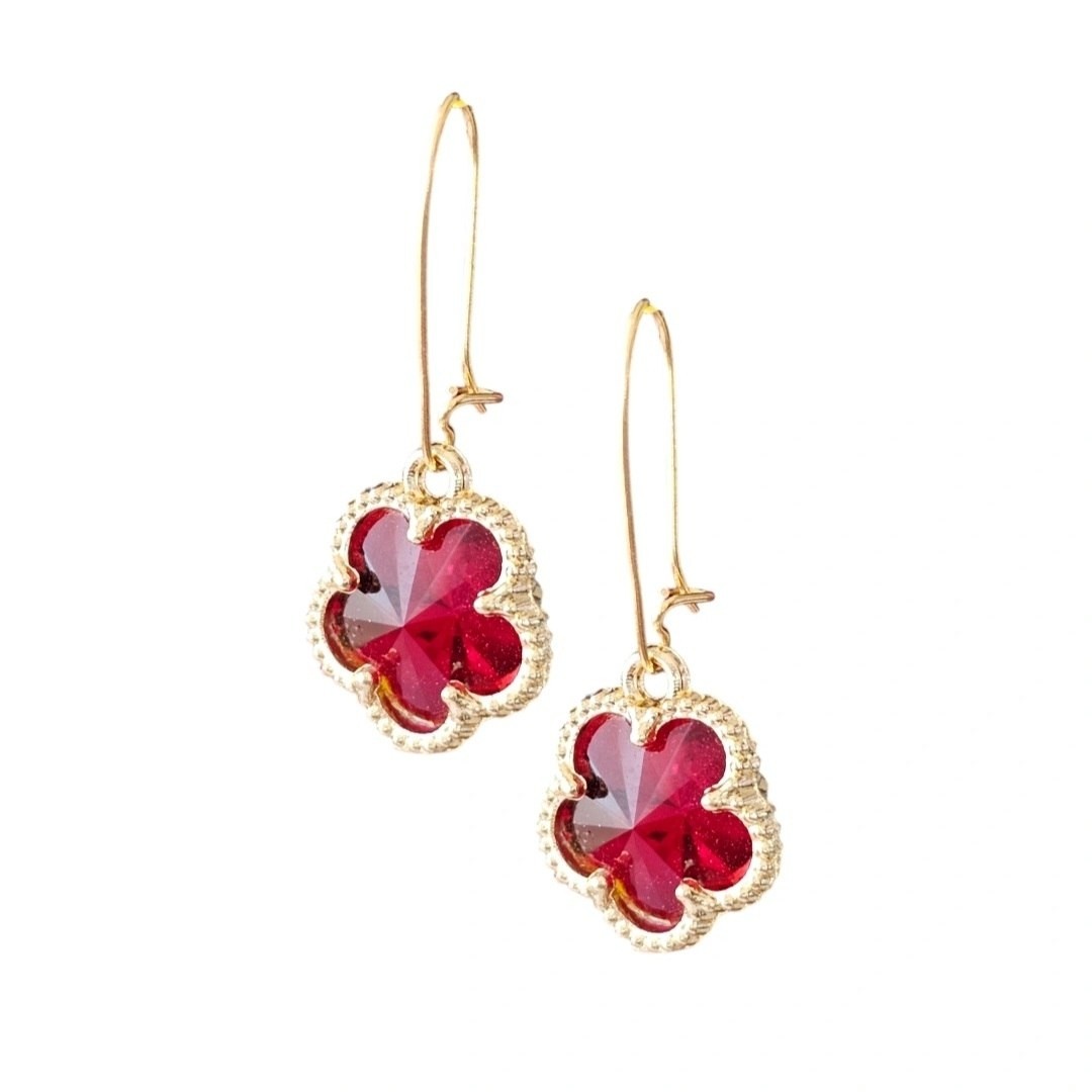 گوشواره طلا 18عیار دراپ هوپر 0.230گرم