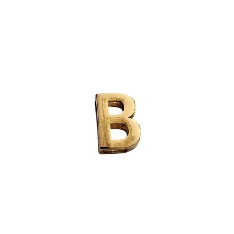 پلاک طلا 18عیار حرف B سه بعدی 0.350گرم