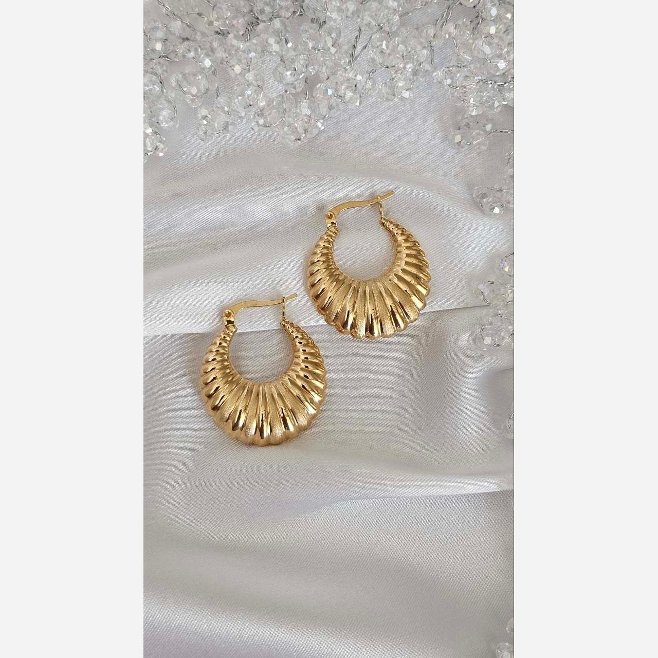 گوشواره طلا 18عیار آکوا ترک سیمیت 3.800گرم