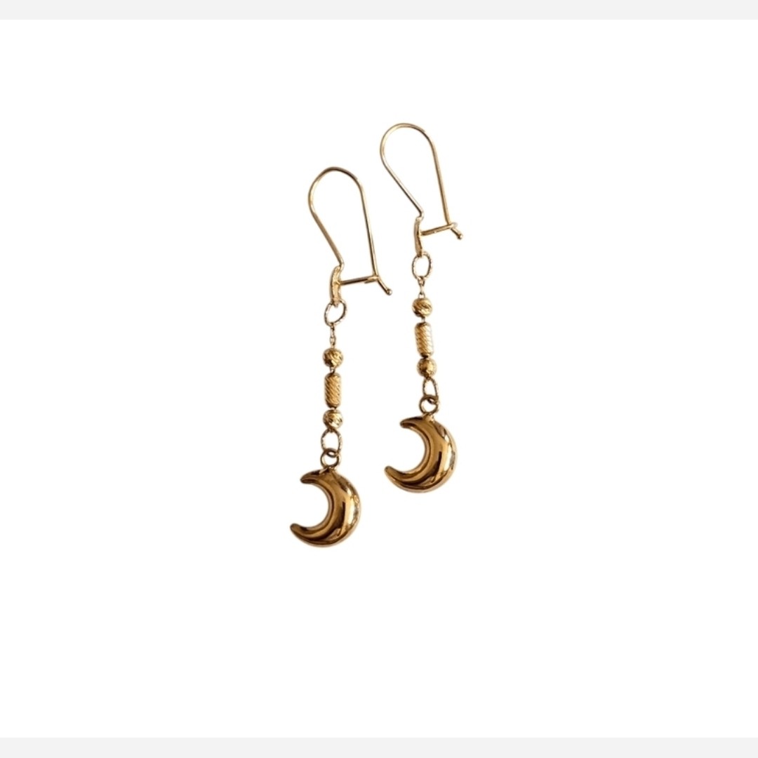 گوشواره طلا 18عیار ماه ترلان 3.240گرم