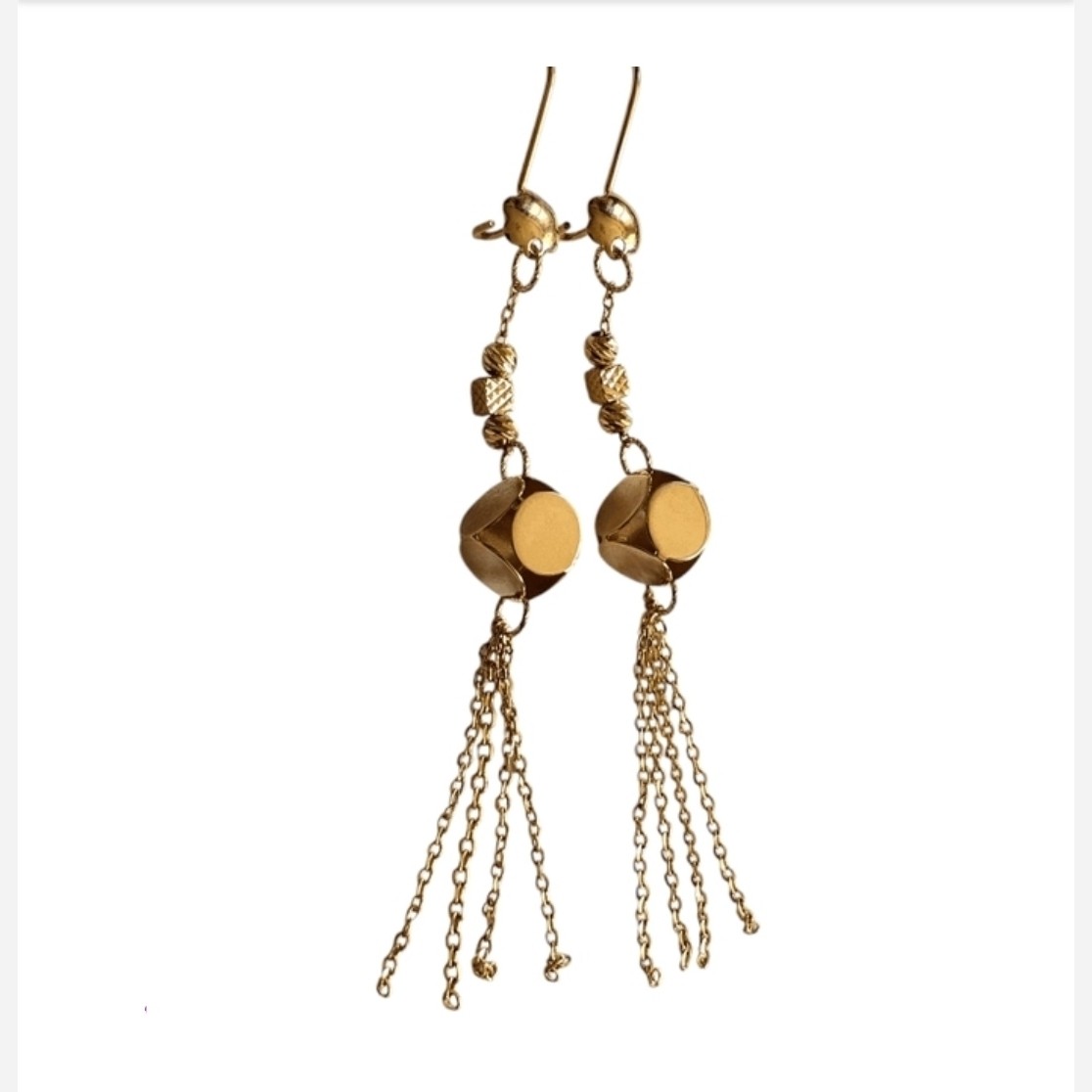 گوشواره طلا 18عیار مکعب ترلان 4.720گرم