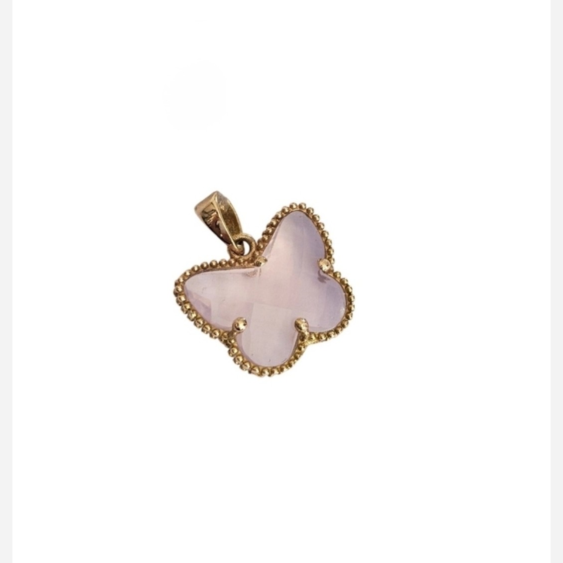 آویز طلا 18عیار ونکلیف پروانه 1.250گرم