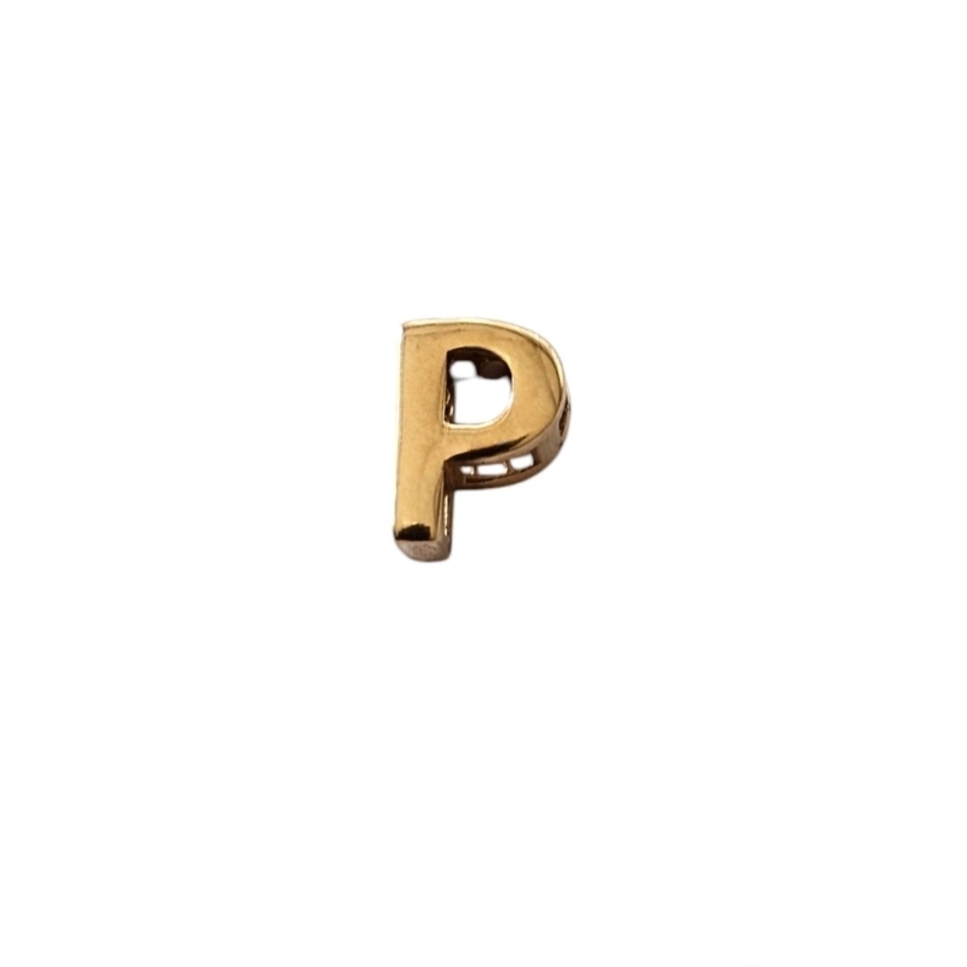 آویز طلا 18عیار حرف P سه بعدی 0.630گرم