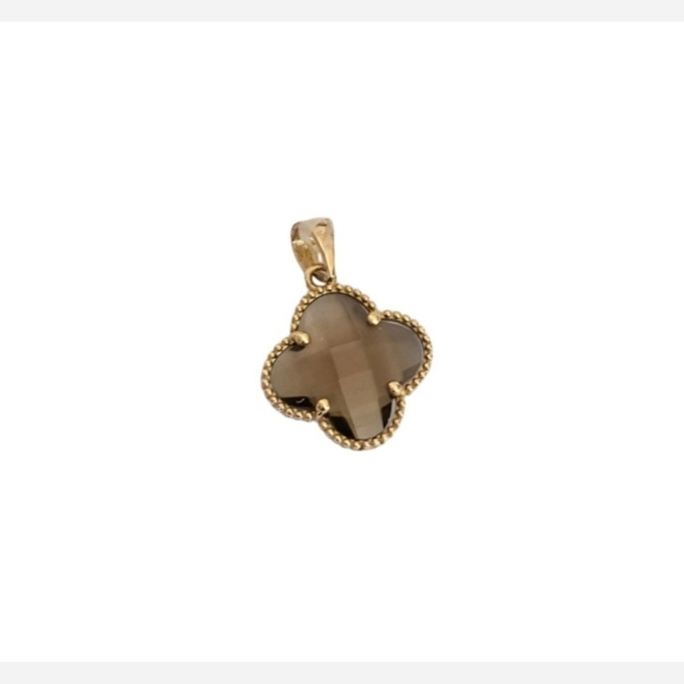 آویز طلا 18عیار ونکلیف دودی 0.980گرم