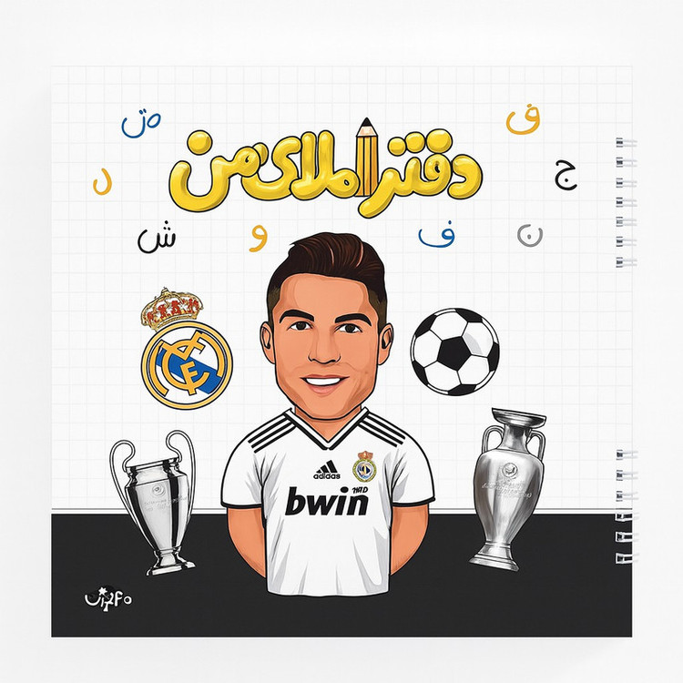 دفتر املا 40 برگ مدل رونالدو af 65
