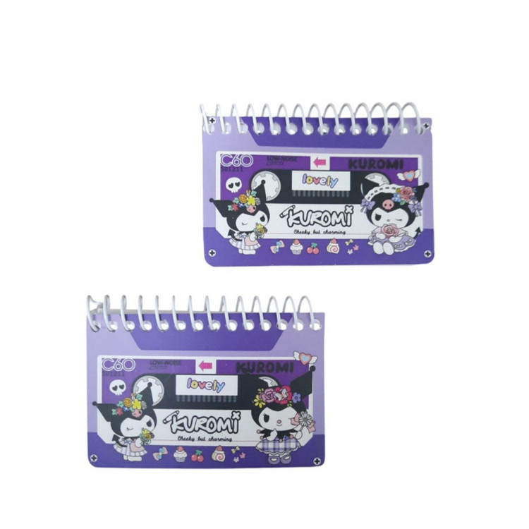 دفتر یادداشت 60 برگ مدل نوار طرح کورومی کد 21 بسته 2 عددی af 65