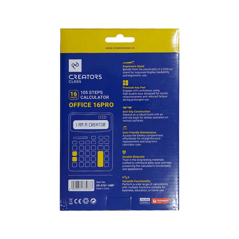 ماشین حساب سی کلاس کریتورز مدل CD-2767-16RP کد 16 Vz6