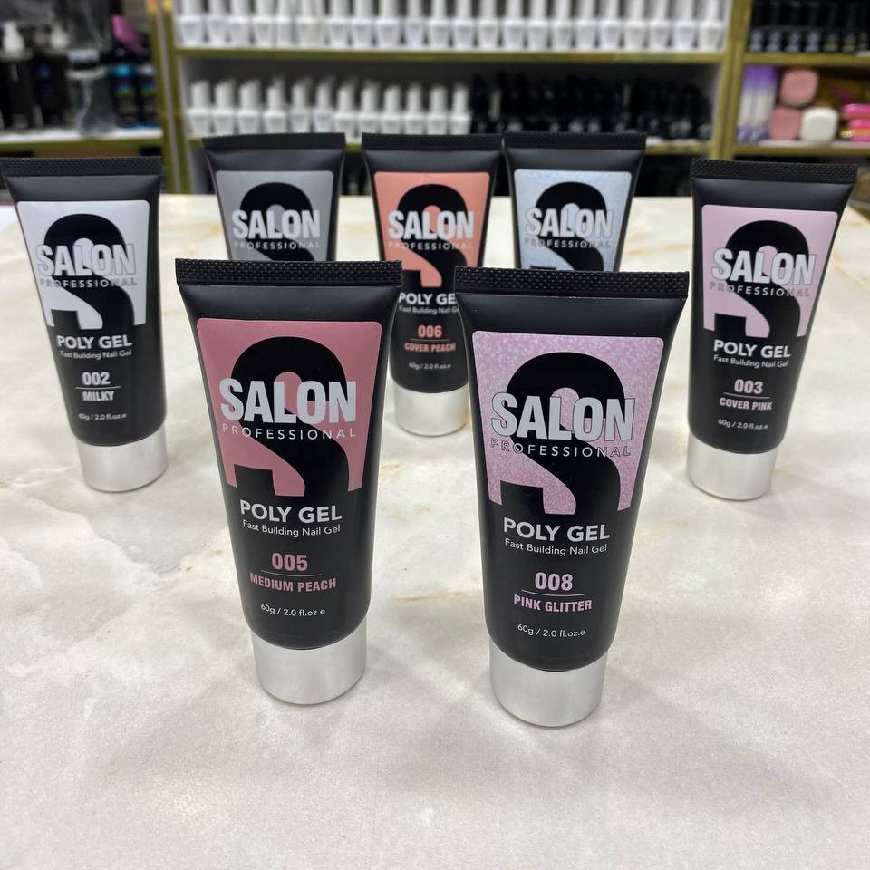پلی ژل کاشت ناخن سالن SALON در حجم 60 میل