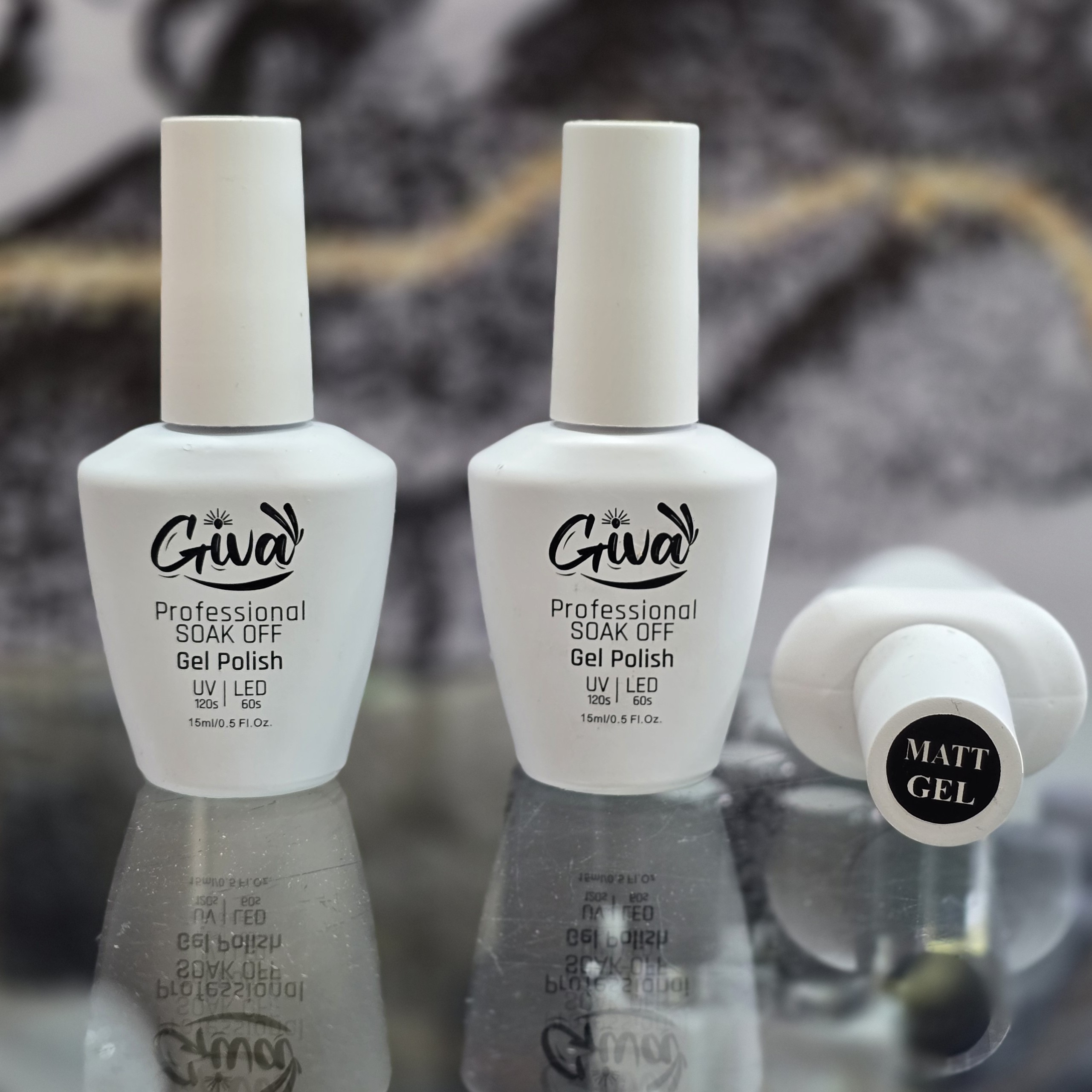 تاپ مات کاشت ناخن گیوا Giva حجم 15 میل MATT GEL