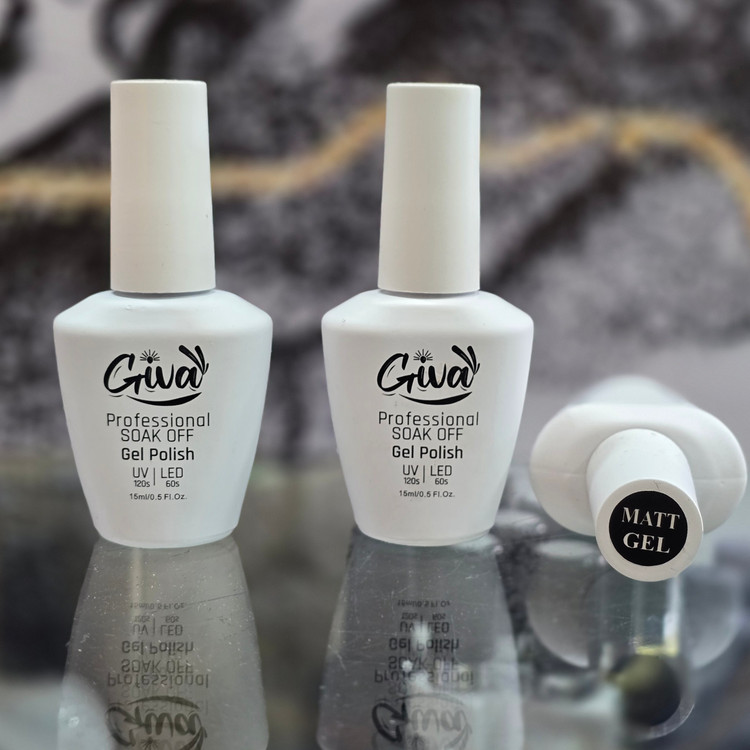 تاپ مات کاشت ناخن گیوا Giva حجم 15 میل MATT GEL