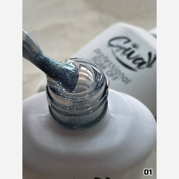 تاپ کات شاین دار اکلیلی کاشت ناخن گیوا Giva حجم 15 میل