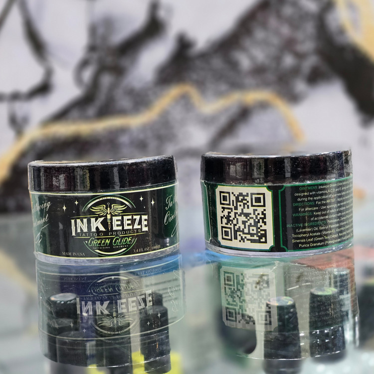 کرم حین کار تتو اینکیز Green Glide Inkeeze حرفه ای و درجه یک