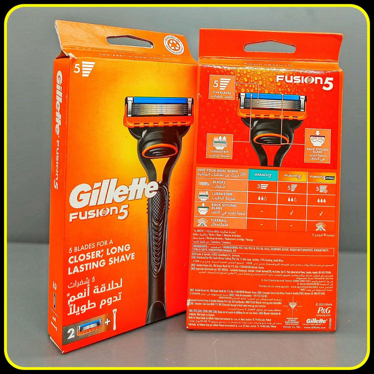 خودتراش ژیلت فیوژن با 5 تیغه و نوار روانکننده Gillette Fusion5 Razor