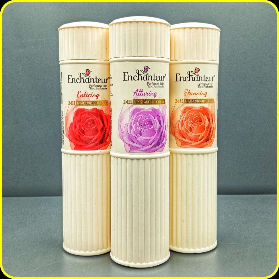 پودر تالک عطری انچنتر Enchanteur Perfumed Talc 200g با ماندگاری 24 ساعته