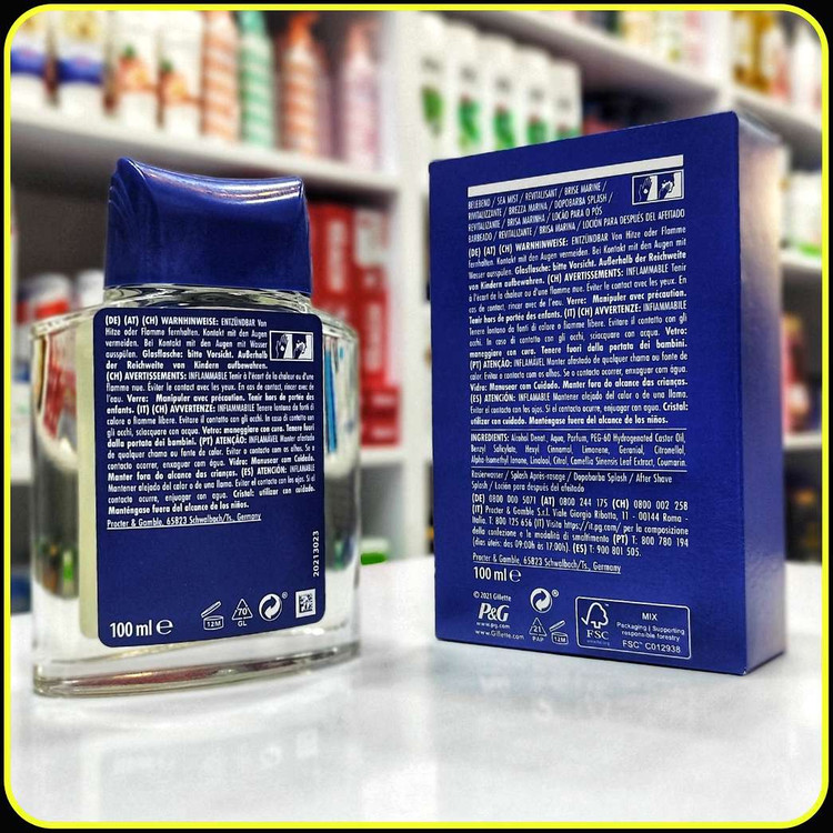 افترشیو ژیلت Revitalizing Sea Mist حجم 100 میلیلیتر | Gillette After Shave Splash