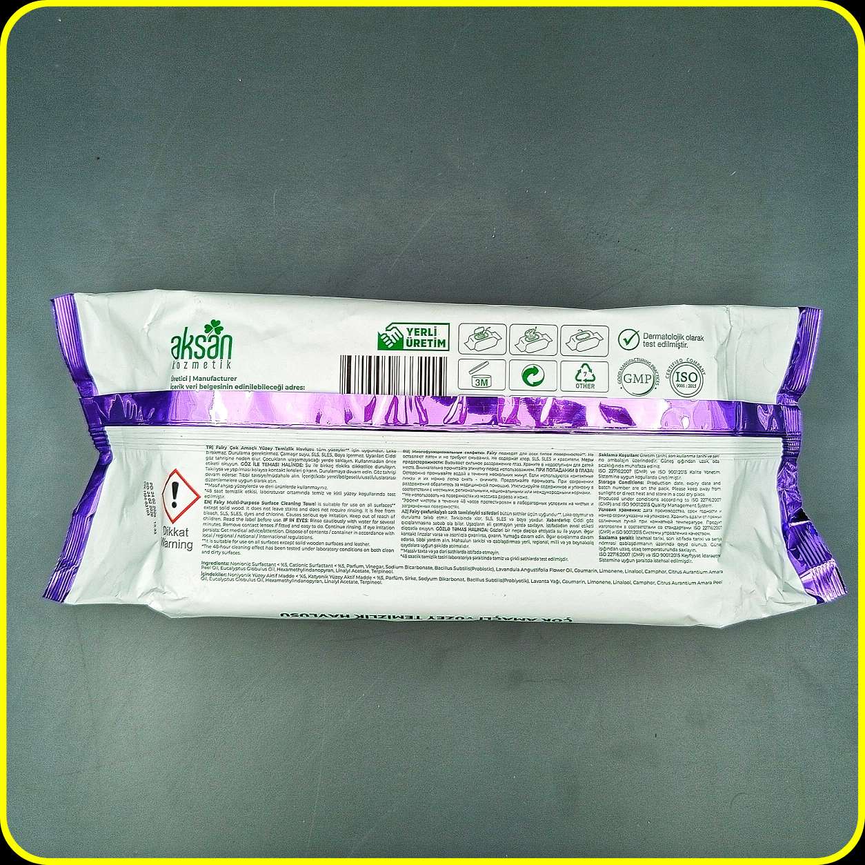دستمال مرطوب چندمنظوره Fairy فِیری مدل Lavender و Limon بسته 100 عددی | Fairy Multi-Purpose Surface Cleaning Wipes