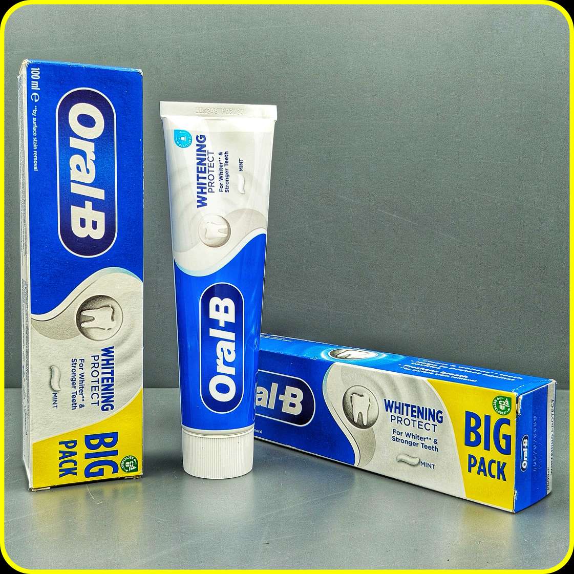 خمیر دندان سفیدکننده اورال بی وایتنینگ پروتکت Oral-B Whitening Protect Mint 100 ml