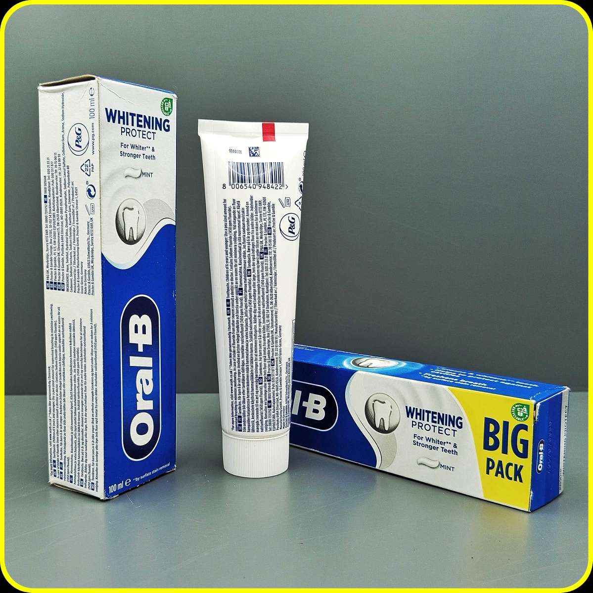 خمیر دندان سفیدکننده اورال بی وایتنینگ پروتکت Oral-B Whitening Protect Mint 100 ml