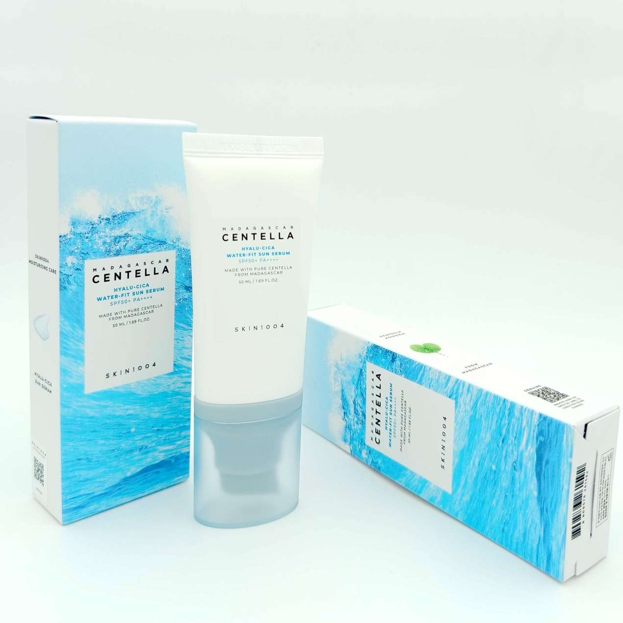 سرم ضد آفتاب هیالورونیک سنتلا مدل Madagascar Centella Hyalu-Cica Water-Fit Sunscreen SPF50+ PA++++ حجم 50 میلی لیتر