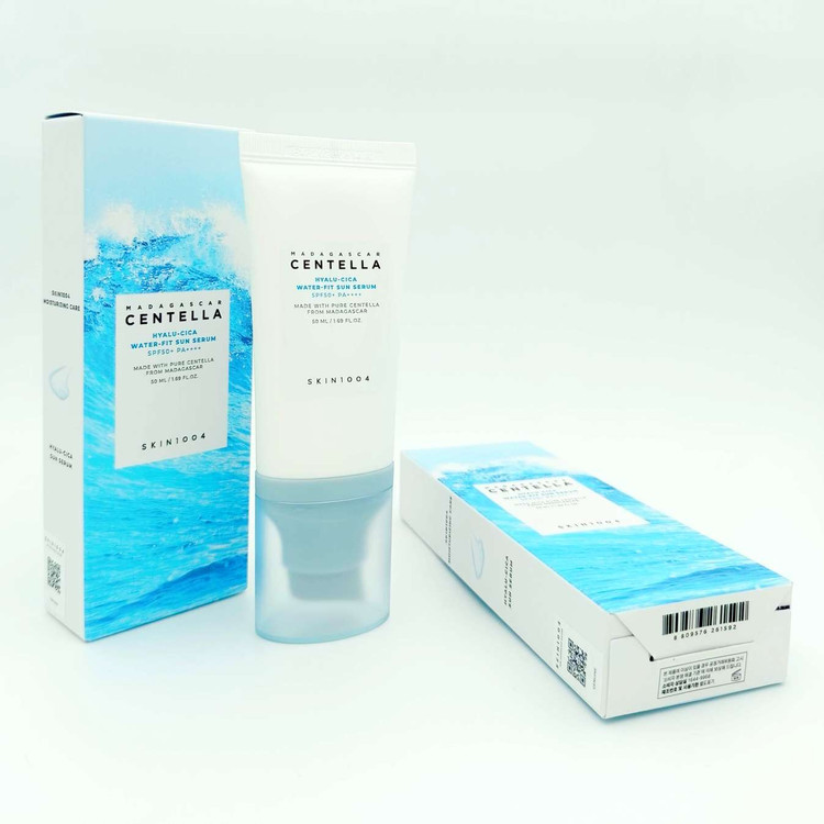 سرم ضد آفتاب هیالورونیک سنتلا مدل Madagascar Centella Hyalu-Cica Water-Fit Sunscreen SPF50+ PA++++ حجم 50 میلی لیتر