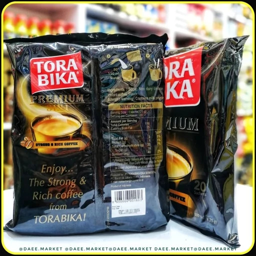 کافی میکس سه در یک ترابیکا پرمیوم 20 عددی | Tora Bika Premium 3-in-1 Instant Coffee Mix